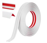 Alaoo Rouleaux Moulure décorative, moulure Murale Adhesive, Baguette d’Angle PVC, Protection Angle Mur, Autoadhésive Bord pour Miroir Mur Plafond Armoire Baguette Peint Carrelage,2CM*6M,Blanc