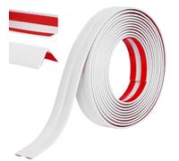 Alaoo Rouleaux Moulure décorative, moulure Murale Adhesive, Baguette d’Angle PVC, Protection Angle Mur, Autoadhésive Bord pour Miroir Mur Plafond Armoire Baguette Peint Carrelage,2CM*3M,Blanc