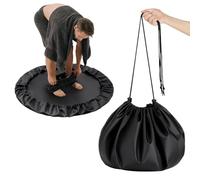 Alaoo Sac À Changement De Combinaison 90cm, Multifonction Résistant à l'eau Sac Combinaison Surf avec Cordon de Serrage, Changement De Tapis pour Le Surf, Surf Change Gear, Surfing Accessories, Noir