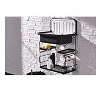 Alape AG. Étagère en acier Utensilo pour évier 8902000980 noir mat, revêtement par poudre, 517 x 558 x 270 mm