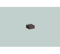 Alape bloc perforé AS.Box.1, L : 89mm, H : 44mm, P : 89mm, avec 16 perforations, noyer américain huilé, 8266000671