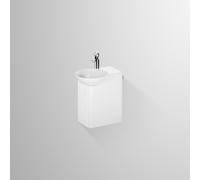 Alape SET.WP.Insert1 Set de lavabo, plan de toilette avec robinetterie, étagère à droite, 485x321x471mm, 0637001000, Couleur: chrome