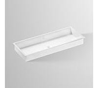 Évier sous plan Alape Ub. ME1000 3228701000 100,4 x 37,9 cm, blanc, sans trou de robinetterie, avec trop-plein