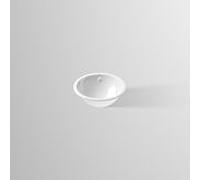 Alape Vasque encastrée K400 2001000000 ø 400mm, intérieur et extérieur vitrifiés, blanc