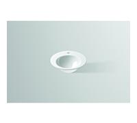 Alape Vasque encastrée K400H 2003000000 ond ø 400mm, intérieur et extérieur vitrifiés