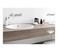 Alape lavabo encastrÃ© EB.O525, ovale L : 525mm H : 150mm P : 425mm, 2101000000, blanc - 2101000000