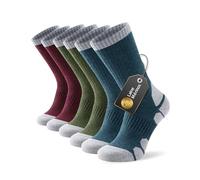Alaplus Chaussettes Randonnée 39-42, Chaussettes de Randonnée en Laine Mérinos, Anti-Ampoules, 3 Paires Chaussettes Hiver Chaude Homme Femme