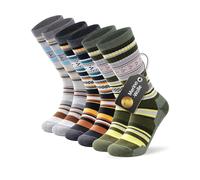 Alaplus Lot de 3 paires de chaussettes thermiques professionnelles en laine mérinos, Rembourrées, Chaussettes de trekking, Chaussettes de sport d'hiver en coton respirant, 43-46