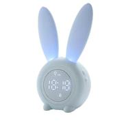 Alarm Clock for Kids, Digital Alarm Clock for Kids, Wake Up Clock with Night Light, Rabbit Creative Bedside Clock Wake Up Light, Kids Sleep Training A
