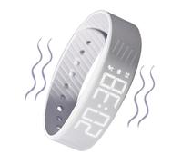 Alarm Watch, Vibrating Wrist Clock, Silent Digital Timepiece, Adjustable Smart Band with No Sound Alert, Ideal for School Travel Sports Outdoor Heavy Sleepers Men Women Kids, All-Day Time Companion