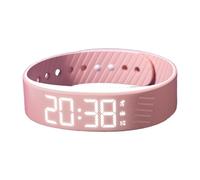 Alarm Watch, Vibrating Wrist Clock, Silent Digital Timepiece, Adjustable Smart Band with No Sound Alert, Ideal for School Travel Sports Outdoor Heavy Sleepers Men Women Kids, All-Day Time Companion