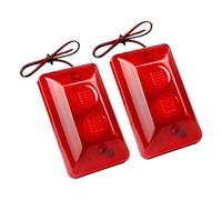 Alarme à fil puissant de 120 dB avec lumière LED clignotante 15 W - Grande puissance de sécurité - Facile à utiliser pour intérieur et extérieur