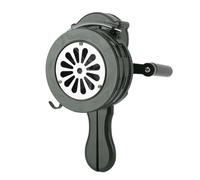 Alarme à manivelle 110 DB en Alliage d'aluminium Portable de sécurité d'urgence sirène Manuelle Portable sirène klaxon Alarme pour Attaque d'incendie soudaine (Vert foncé)