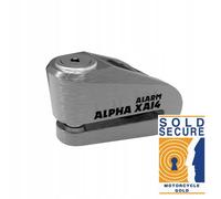 ALARME BLOCAGE DISQUE DE FREIN ALPHA XA14 NOIR/JAUNE FLUO (BROCHE 14MM) (ANCIEN