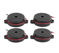 Alarme Buzzer 4 Pièces, Signal Électronique Continu 95dB, DC 3 - 24V, ABS Durable - Sonnerie Puissante, Moteur Sensible, Idéal Projets DIY et Sécurité