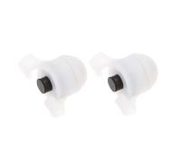 Alarme Canne à Pêche LED Blanche 3 Pièces, Clip de Pointe | ABS Plastique, Pile Bouton Cr1125, Pêche Nocturne au Bord de L'eau, Signal Visuel Lumineux