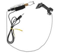 Alarme Canne à Pêche Métal Noir pour Pêche de Nuit, Signal Sonore | Indicateur à Led, Utilisation Simple, Accessoire de Pêche, Convient, Lot Matériel