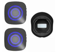 Alarme d'allée sans fil avec détecteur de mouvement rotatif à 360°, système de sécurité extérieur étanche IP44, longue portée de 200 m, sonnette à induction pour maison, villa, entrepôt (un à deux US)