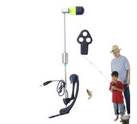 Alarme d'appât de morsure de canne à pêche, indicateur d'alarme de morsure de pêche | Alarme de pêche réglable portable | ABS phare vis bouton morsure appât alarme pour famille amis chou