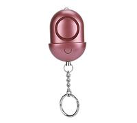 Alarme d'autodéfense, 100mA Alarme de sécurité personnelle LED pratique 130dB avec lumière clignotante pour les personnes âgées pour les étudiants pour l'extérieur(Or rose)