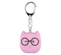 Alarme d'autodéfense - Dispositif de sécurité personnelle ABS 4,7 x 4,3 x 2,3 cm, sirène puissante Rechargeable, éclairage intégré, Outil Portable léger | Porte-clés Gadget pour Femmes Hommes