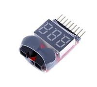 Alarme De Batterie Faible, Affichage De Tension RC 1S-8S 7.4V 11.1V, Testeur De Compteur, Moniteur De Batterie Lipo pour Voiture RC, Drone, Hélicoptère Accessoires Jouets RC