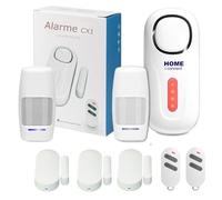 Alarme de Camping Car - 100% Autonome - sans Fil - Sirène 120 DB - 3 Détecteurs d’Ouverture - 2 Détecteurs de Mouvement - 2 Télécommandes - Alarme De Camping Car