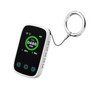 Alarme de CO2 rechargeable pour voyage/camping - Avertissement de dioxyde de carbone - Avec affichage de la température/de l'humidité - Portable - Avertissement de dioxyde de carbone