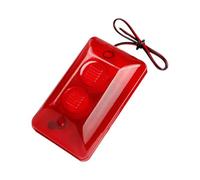 Alarme de fil puissante de 120 dB avec lumière LED clignotante 15 W - Grande puissance de sécurité - Facile à utiliser pour intérieur et extérieur - Fil de défense sonore et lumière