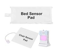 Alarme de lit pour personnes âgées et chaise avec coussinet de capteur - Système de prévention des chutes pour personnes âgées, patients atteints de démence, soins d'Alzheimer - Moniteur de volume