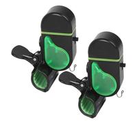 Alarme De Morsure De Pêche - Bell De Tige De 2,56 Pouces | Indicateur De Métal PP - 2 Pack LED Sound Light Alert 45g Clip Sensible Clip Design, Idéal Pour La Pêche Utilisation De L'eau Salée