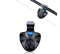 Alarme De Morsure De Pêche,Équipement De Camping,Buzzer Électronique Sur Canne À Pêche Avec Sirène Forte,Indicateur De Jour Et De Nuit Avec Batterie - Type Black