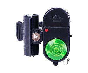 Alarme de pêche à bit, LED Fishing Rod Bells Alert, Sensitive Sound Warning Indicator, 2,36 x 1,18 x 0,79 pouces Easy Clip On Tackle Equipment, Idéal pour Dark, Ice, ou Boat Hunter