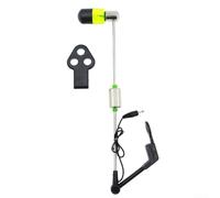 Alarme de pêche compacte avec indicateurs LED lumineux, conçue pour les pêcheurs qui veulent une meilleure visibilité pendant la pêche (jaune)
