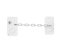 Alarme de porte, 1 lot de serrure de sécurité pour fenêtre de sécurité enfant 120 dB fort USB-C rechargeable pour armoire de maison tiroir (blanc)