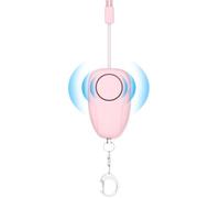 Alarme de porte-clés, porte-clés de sécurité personnelle | Alarme personnelle anti-loup de 120 dB - Son sûr et portable mignon avec chargement USB, pour étudiants, coureurs de nuit et