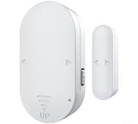 Alarme de porte magnétique sans fil 130 dB - Double modes de notification - Détection de vibration et d'ouverture de porte - Cinq modes de fonction - Compact - Anti-effraction - ABS - Installation