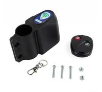 Alarme de sécurité antivol sans fil avec télécommande pour vélo et moto, capteur de vibration 95dB, noir