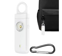 Alarme de Sécurité,avec Lampe LED Sirène 130dB Rechargeable Type-C | Alarme Personnelle Porte-Clés - pour Filles Hommes Université Déplacements Marche Course Voyage