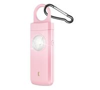 Alarme de sécurité - Avec lumière LED - 130 dB - Sirène puissante de type C - Rechargeable - Porte-clés d'alarme personnel - Pour les enfants, les activités en plein air, les hôtels, les voyages, les