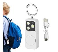 Alarme de sécurité dispositif d'autodéfense avec LED | Porte-clés avec alarme pour autodéfense et sécurité pour filles, enfants, personnes âgées, étudiants, université, voyage