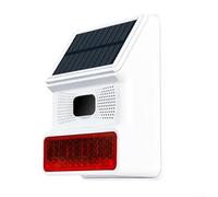 Alarme de sécurité en PVC résistant aux intempéries à énergie solaire