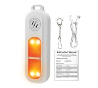 Alarme de sécurité personnelle, alarme de protection personnelle, porte-clés sirène personnelle de 130 dB avec lumières stroboscopiques LED, appareils de protection personnelle portables avec clip