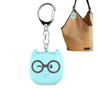 Alarme de sécurité personnelle - Dispositif porte-clés d'urgence 130DB, système d'alerte lumineuse portable | Outil de Protection de sirène forte, Compact, Rechargeable ABS, 4.7x4.3x2.3cm, éclairage 6