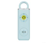 Alarme de sécurité personnelle lumière stroboscopique, 10,2 x 5,5 x 1,7 cm, rechargeable, alarme de sécurité personnelle 130 dB avec lumière SOS, légère (bleu)