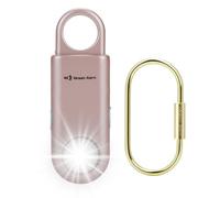 Alarme de sécurité personnelle rechargeable de 135 dB - Lampe torche stroboscopique - Porte-clés sirène pour femme - Pour étudiant - Alertes SOS d'urgence - Son fort - Alarme de randonnée - Lampe