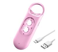 Alarme de sécurité personnelle - Sirène de sécurité 130 DB, Alerte de de Voyage avec lumière stroboscopique, Alarme d'urgence compacte pour la Protection, idéale pour Les Personnes âgées, Les