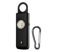 Alarme De Sécurité Porte-clés, avec Lampe LED Sirène 130dB Rechargeable Type-C, Porte-clés d'Auto-défense, pour Filles Hommes Étudiants Extérieur Course Camping Voyage Hôtel Nuit