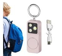 Alarme de sécurité rechargeable pour autodéfense 150 dB pour femmes, personnes âgées, étudiantes, femmes, filles, et pour la sécurité quotidienne