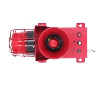 Alarme de Sirène Industrielle 130 DB Alarme de Lumière Stroboscopique LED étanche avec Son Réglable pour Atelier D'usine Sirène Clignotante Forte Grue de Camion de Construction